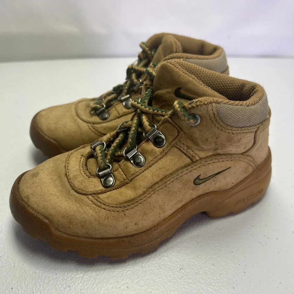 Vtg Nike ACG Rockskipper TD Wheat Tan Toddler Hiking Boots Size 9.5C Rare